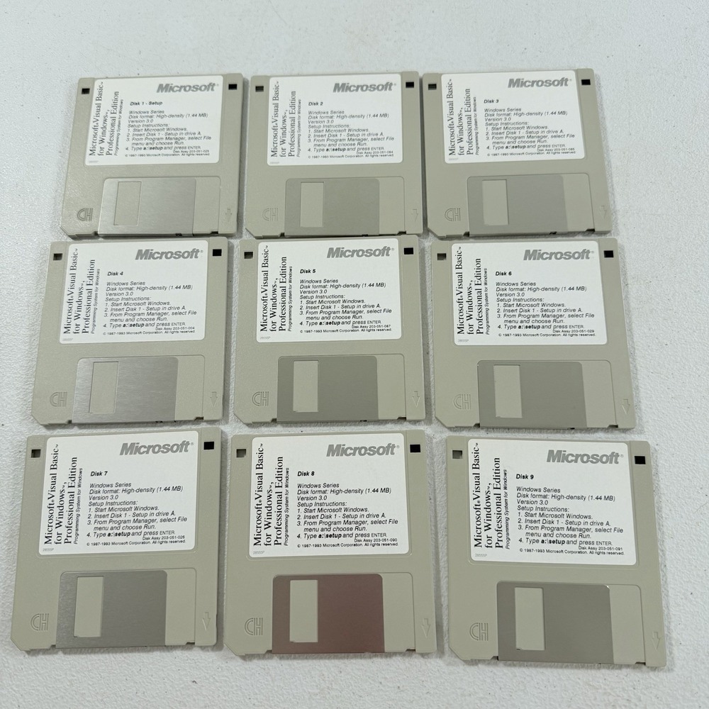 Microsoft Visual Basic 3.0 Professional Edition 3.5"‎ Floppy Disk